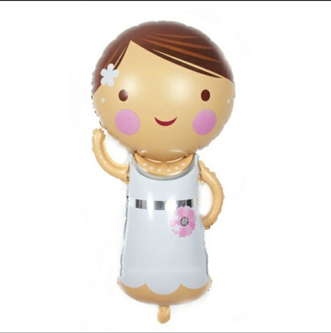 Folienballon-Set Brautpaar Comic