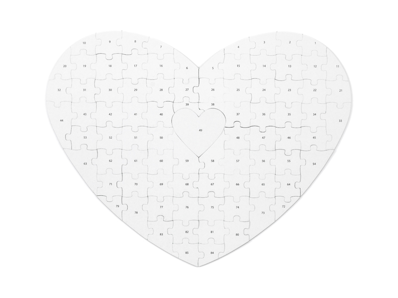 Gästebuch Wedding Puzzle