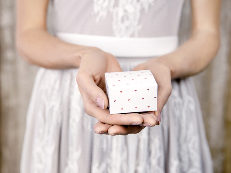 Gastgeschenkbox Herzen