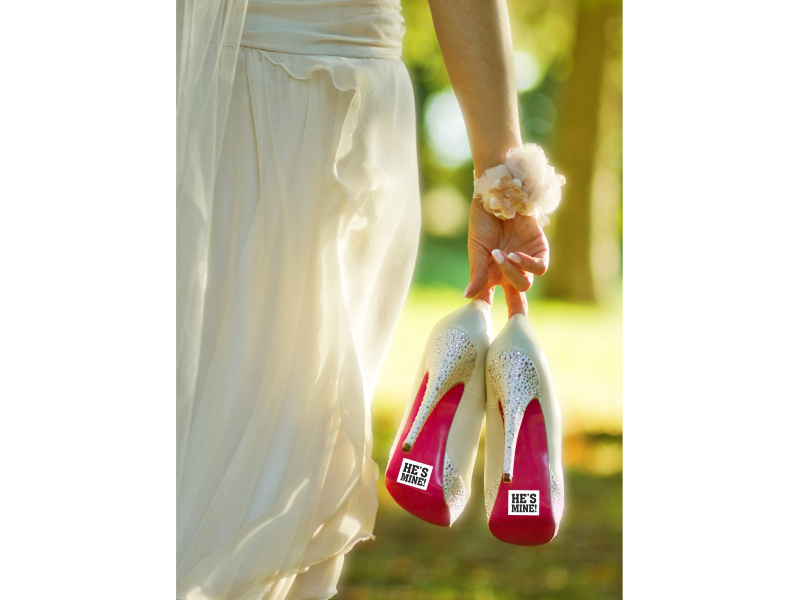 He's Mine Schuh-Sticker