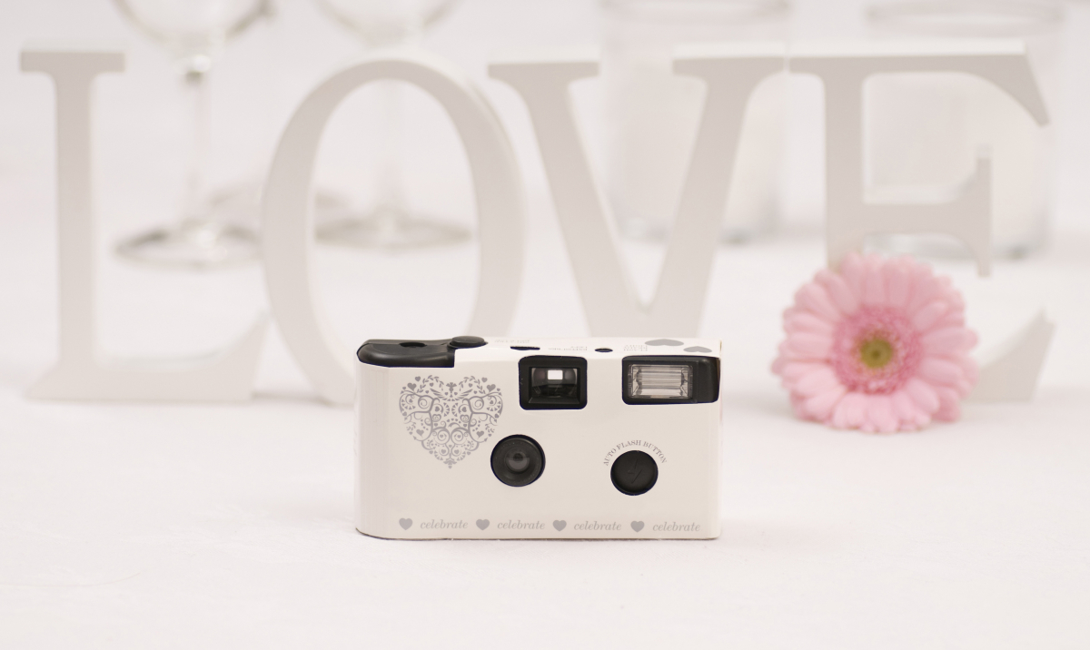 Hochzeitskamera Vintage Silber