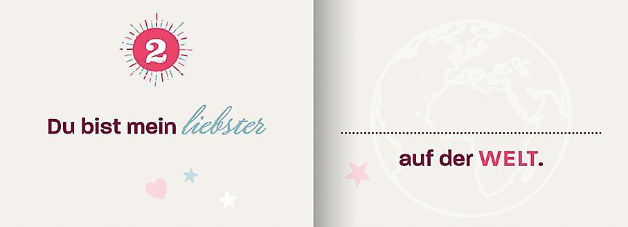 Ich liebe dich - Zum Ausfüllen und Verschenken