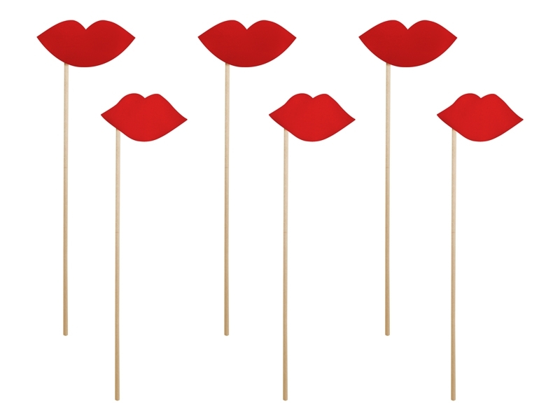 Photo Booth-Set Lippen