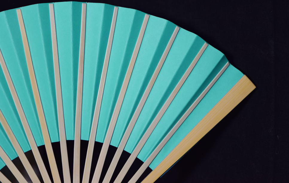 Premium Papierfächer Türkis