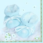 Servietten Baby Blau