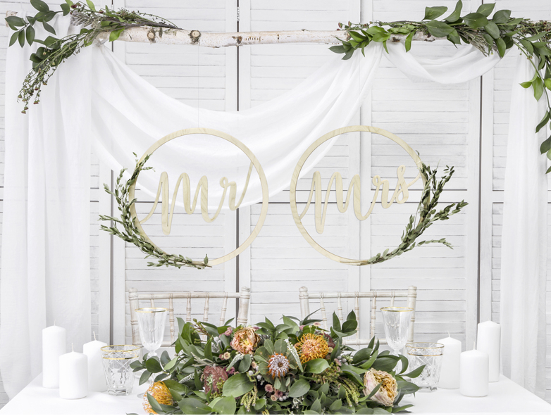 Sesselschilder-Set Mr. & Mrs.