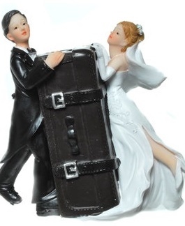 Spardose Hochzeitskoffer