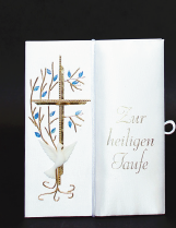 Taufbrief Lebensbaum Rosa oder Blau Edel