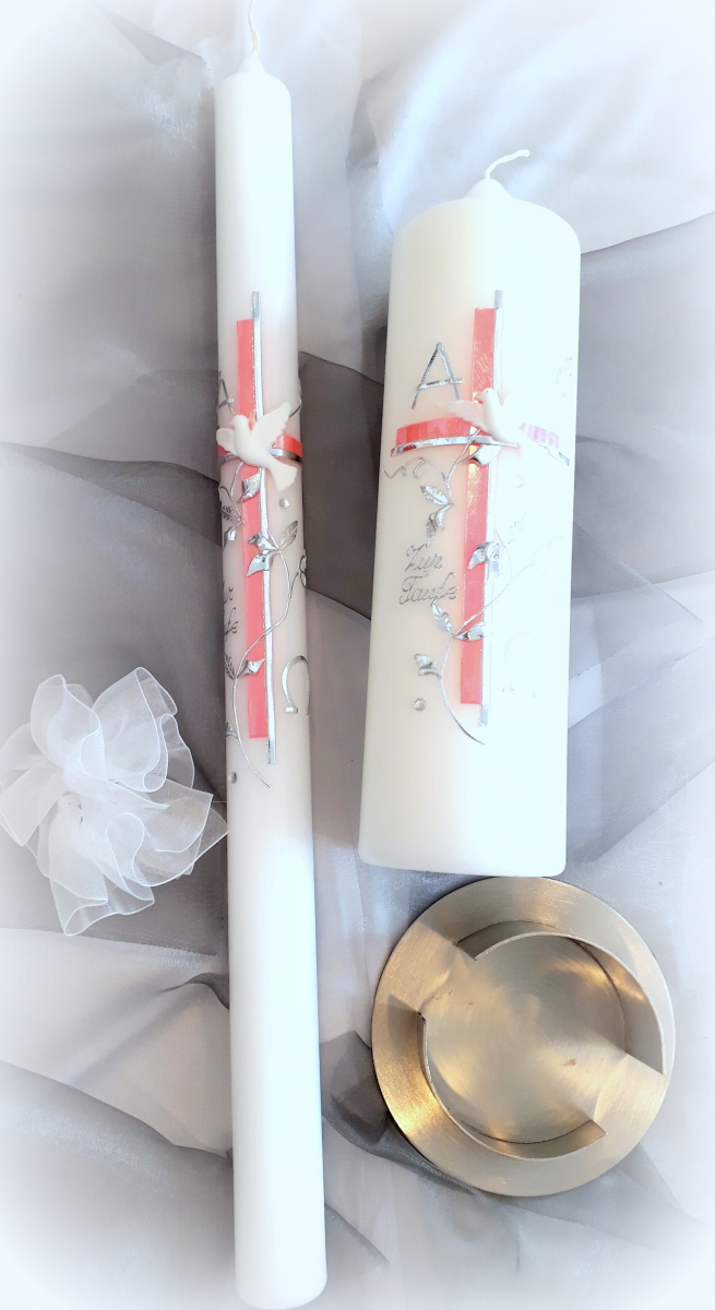 Taufkerzen-Set Mädchen