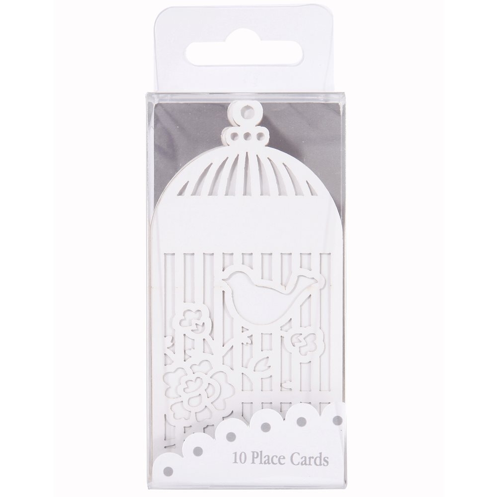 Tischkarte Vogelkäfig