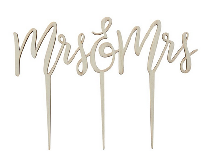 Tortendeko Mrs. & Mrs.