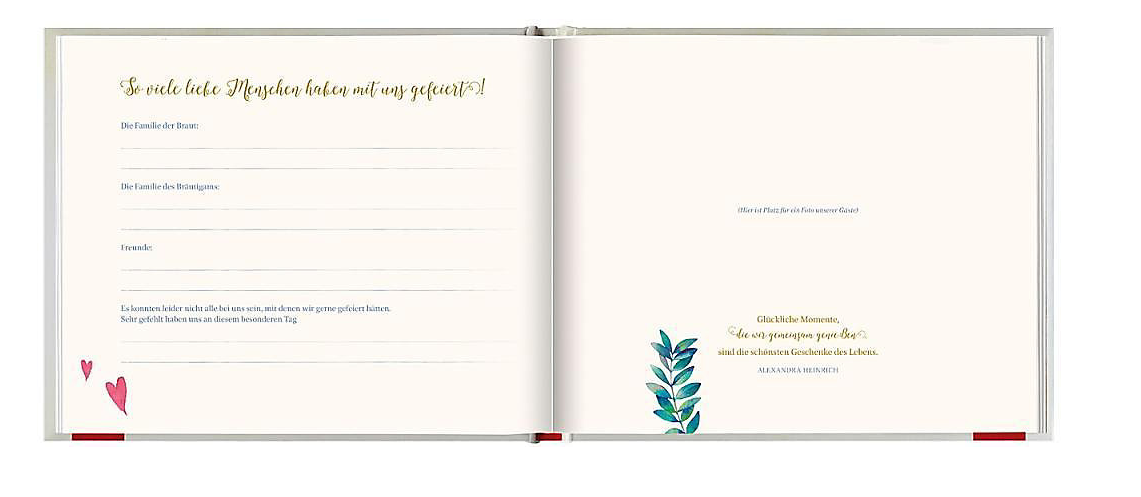 Unsere Hochzeit Erinnerungsalbum