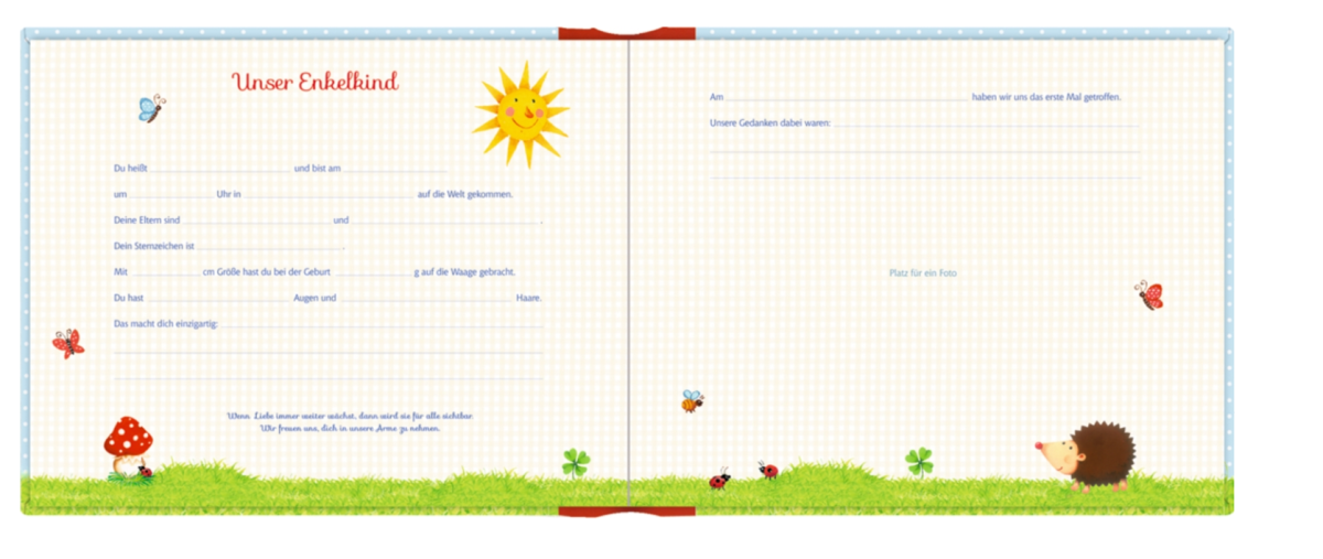 Eintragalbum Unser Enkelkind