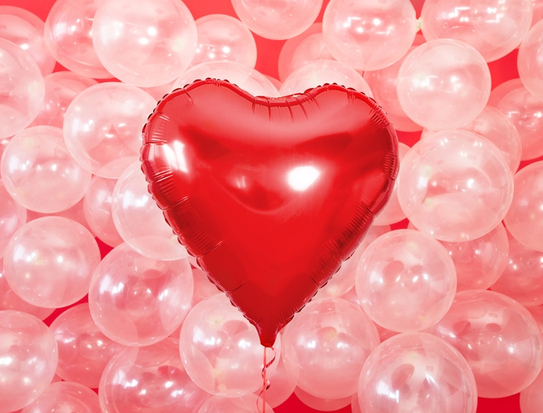 Folienballon Herz Rot