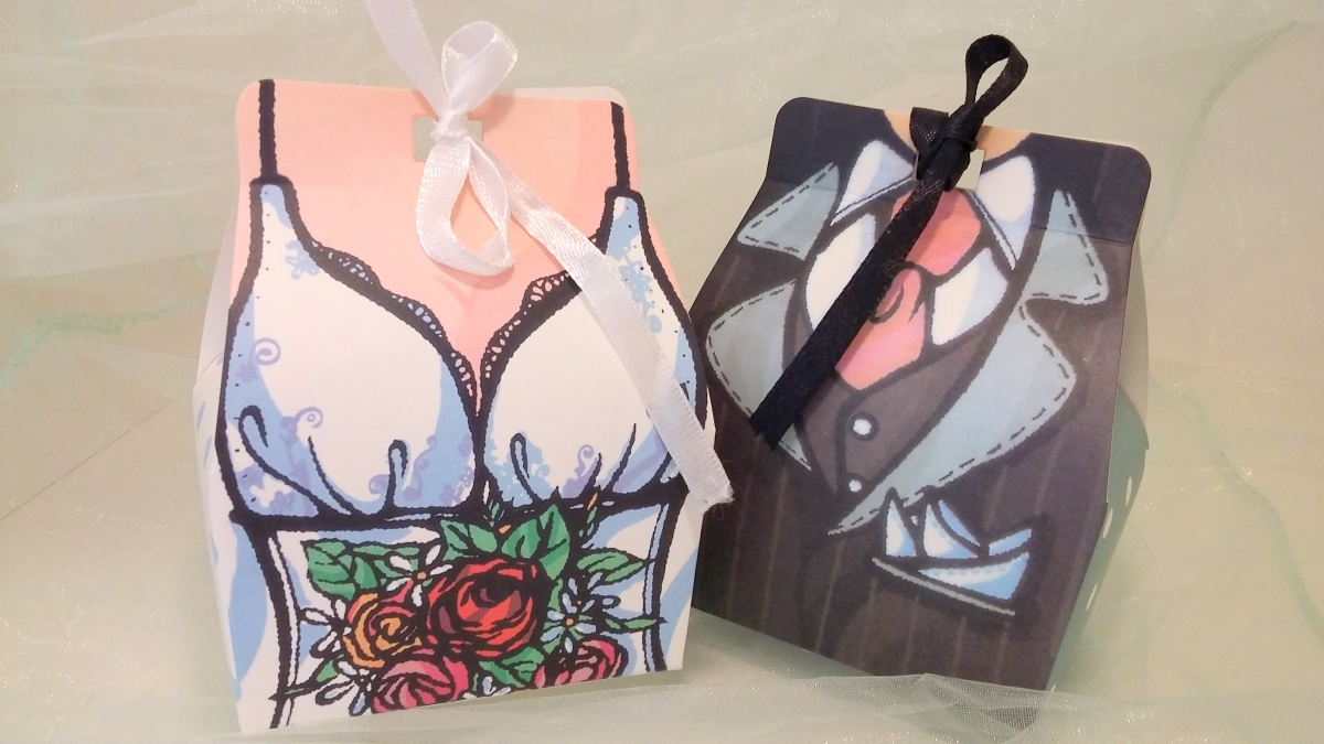 Gastgeschenkbox Braut Elegant