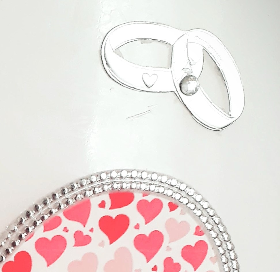 Hochzeitskerze Herzchen