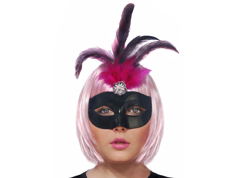 Maske Pink-Schwarz