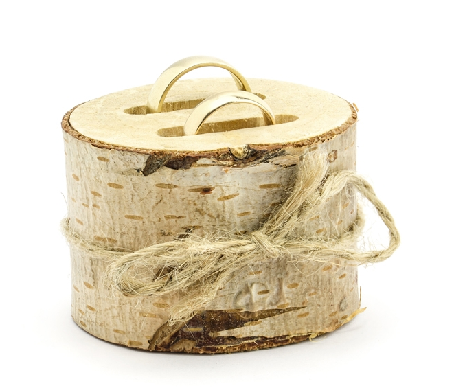 Ringbox Ringdose Baumstamm Ringe