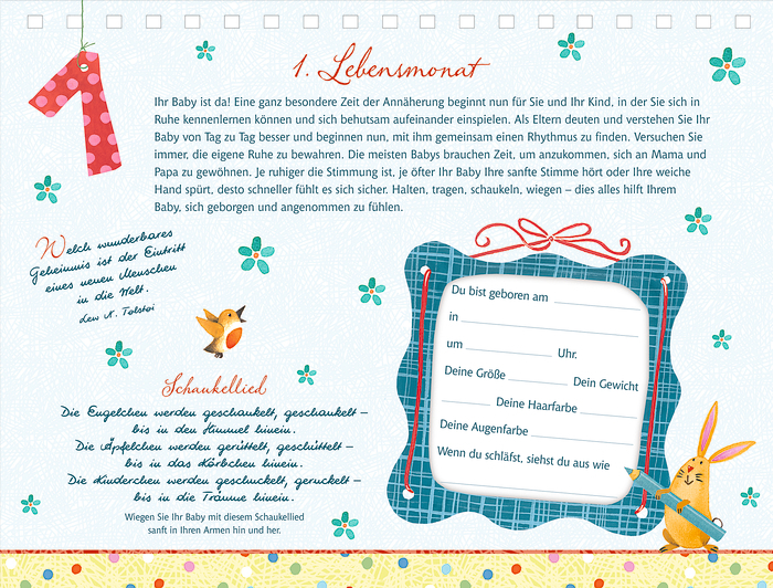 Wickeltisch-Kalender