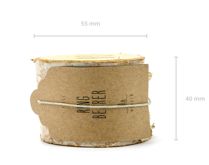 Ringbox Ringdose Baumstamm Ringe