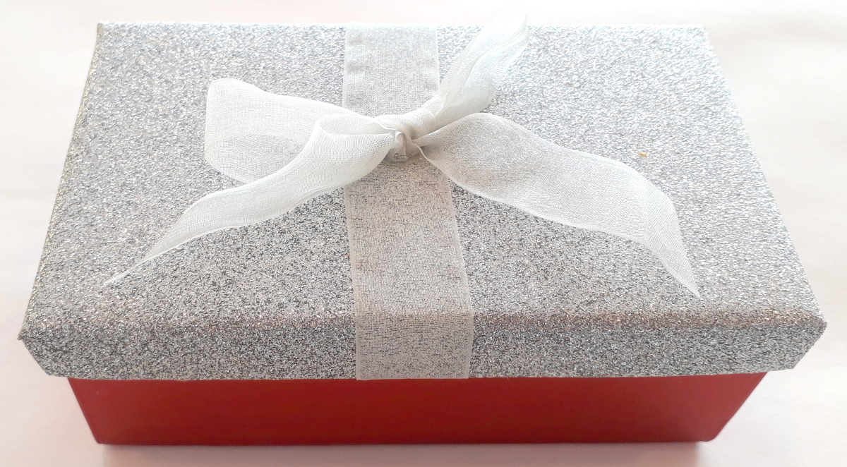 Geschenkbox Silber