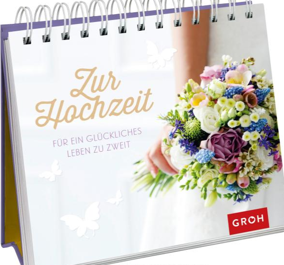 Aufsteller Zur Hochzeit - Für ein glückliches Leben zu zweit