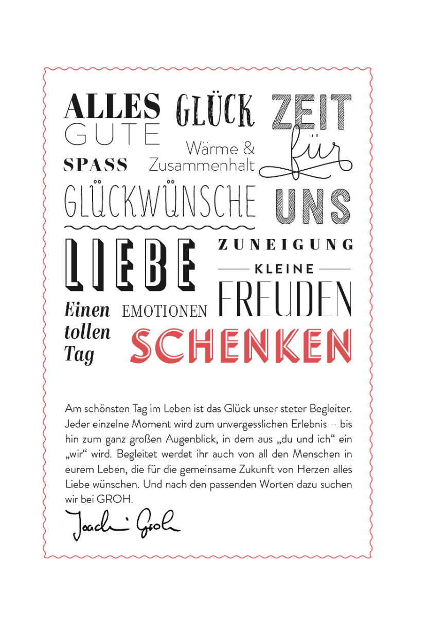 Unsere Hochzeitstage