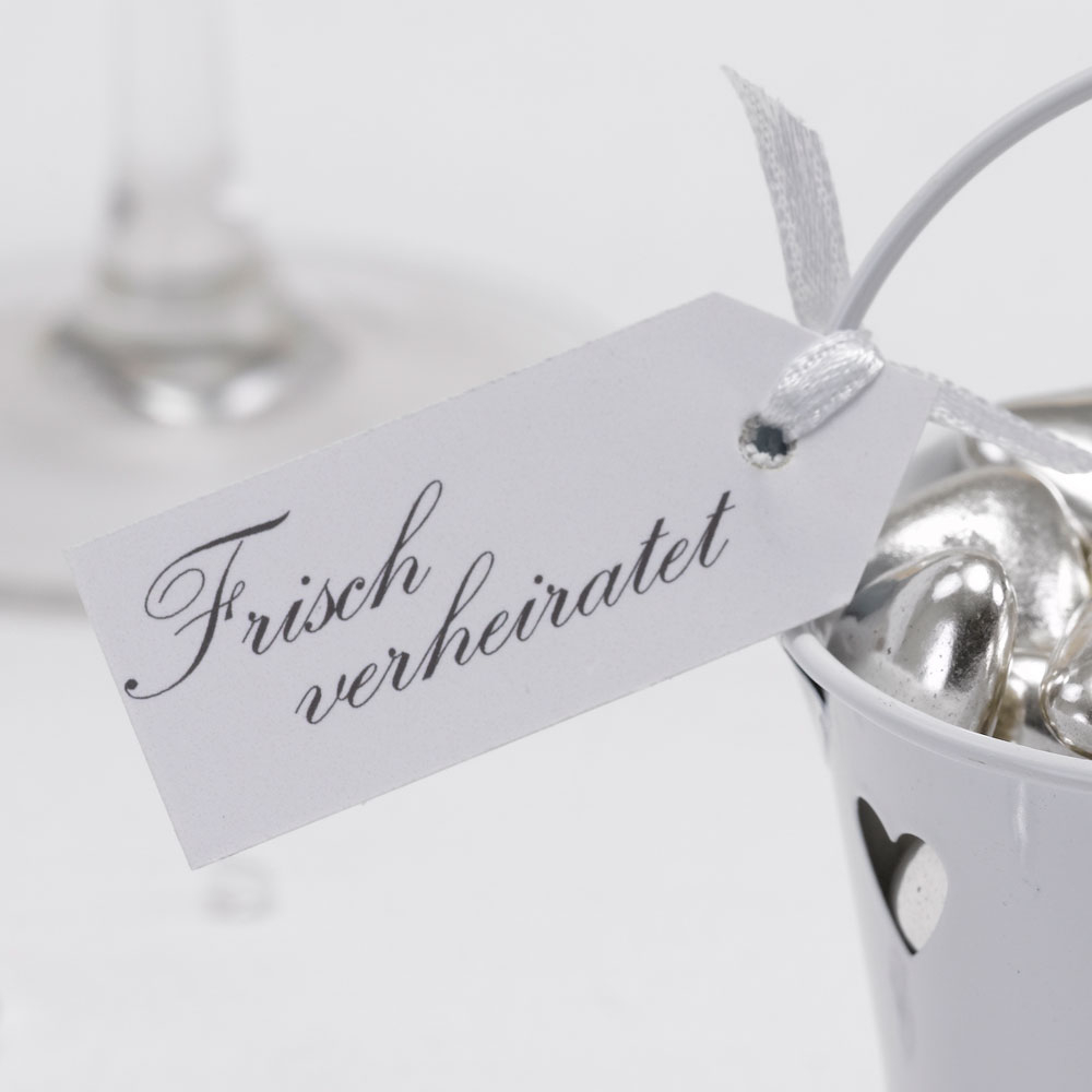 Anhänger Frisch Verheiratet Weiß