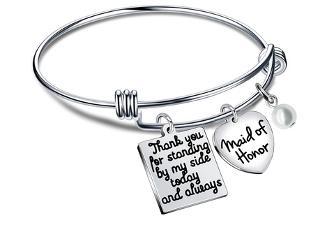 Armband Trauzeugin Silber