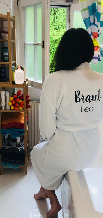 Bademantel Kimono Personalisierbar