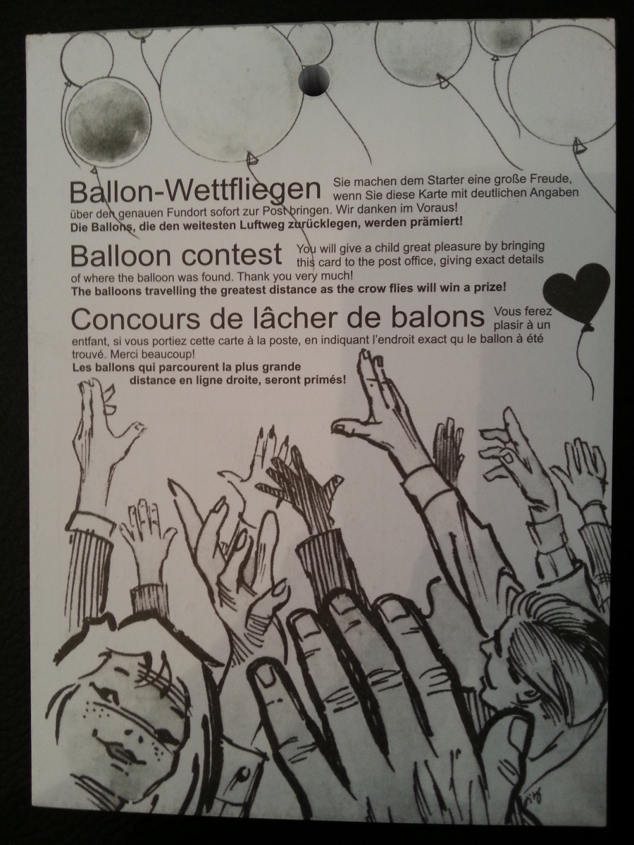 Ballonflugkarten Wettfliegen