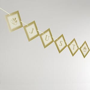 Banner Just Married - Chique Gold