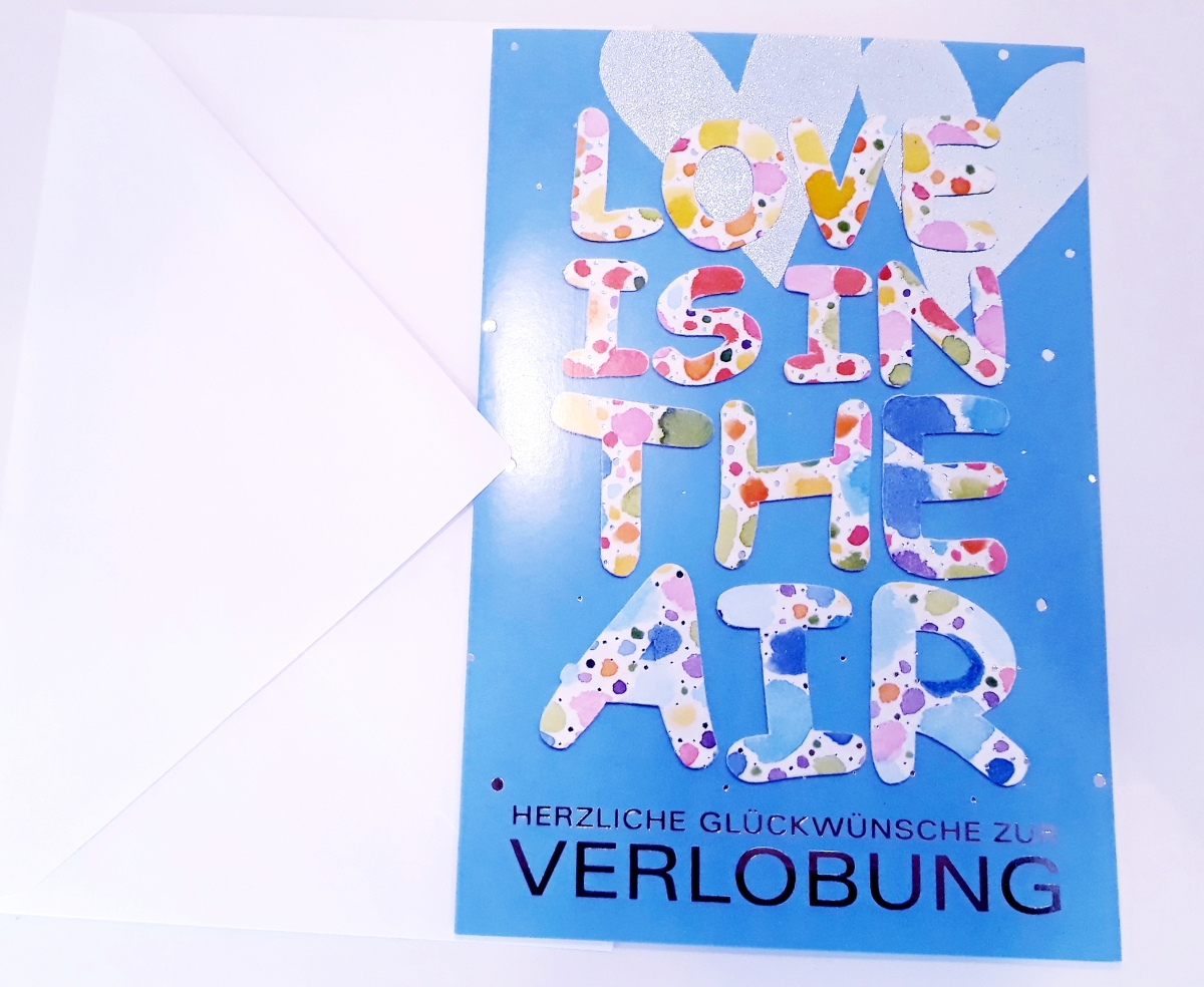 Billet Glückwünsche zur Verlobung