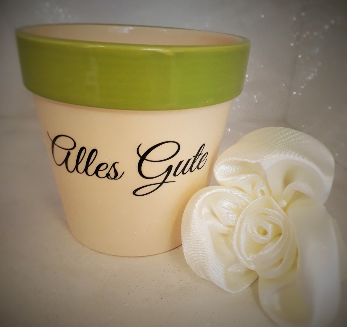 Blumentopf Alles Gute Grün