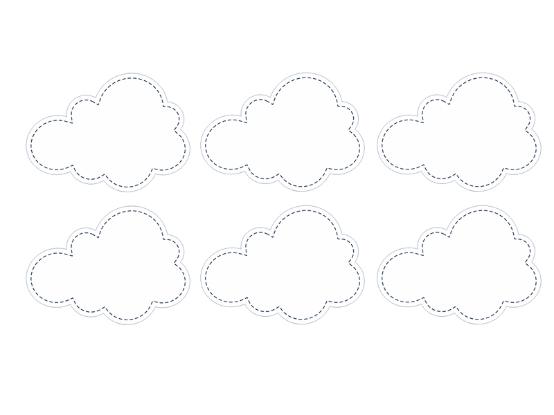 Candybaretiketten Wolke