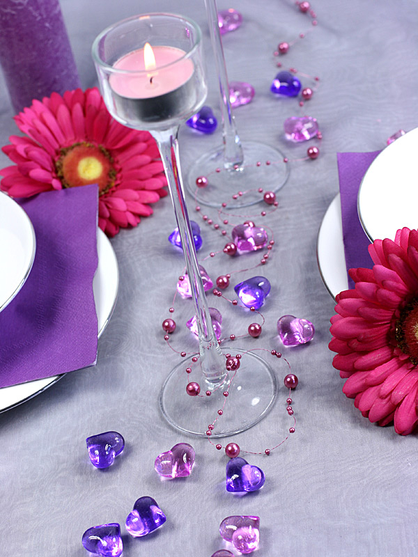 Dekoherzen klein Pink