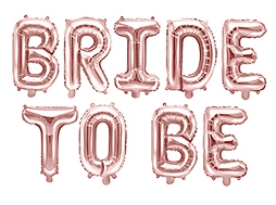 Folienballon Bride To Be Altrosa