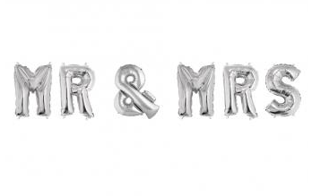 Folienballon Mr. & Mrs.