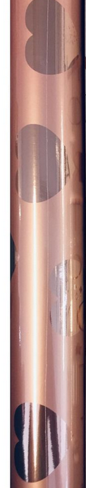 Geschenkspapier Hochzeit Herzen - Roségold
