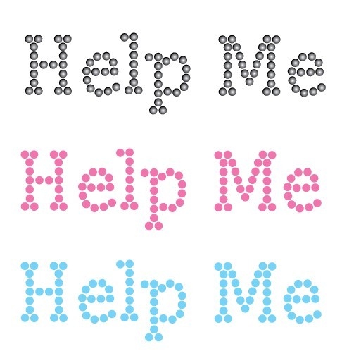 Help me Schuh-Sticker Pink