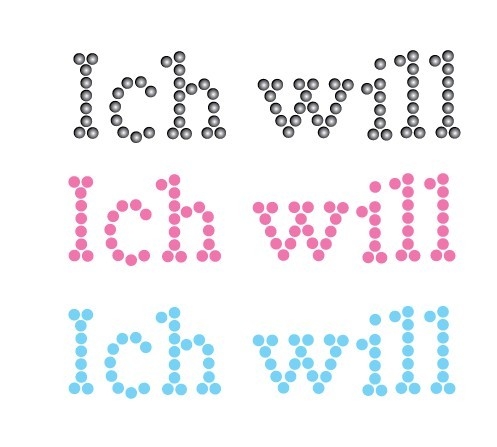 Ich will Schuh-Sticker
