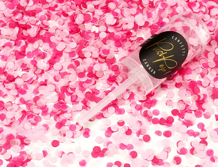 Konfetti-Popper Pink