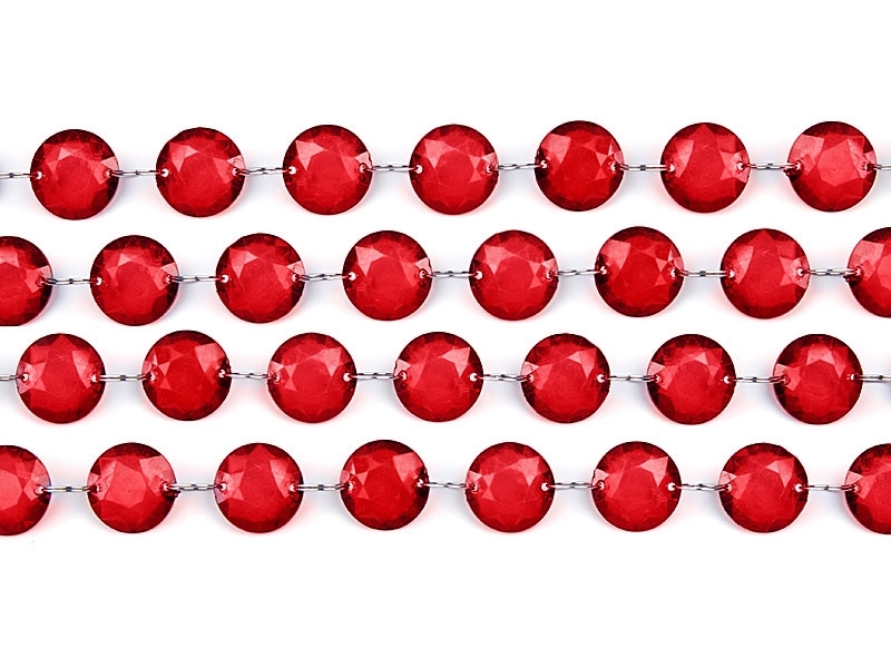 Kristallkette Rot