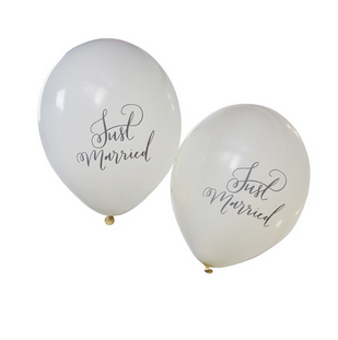 Luftballons Just Married