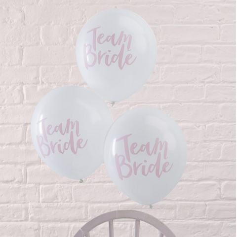Luftballons Team Bride