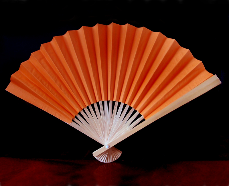 Papierfächer Orange
