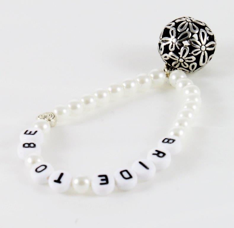 Perlenarmband Weiß / Braut