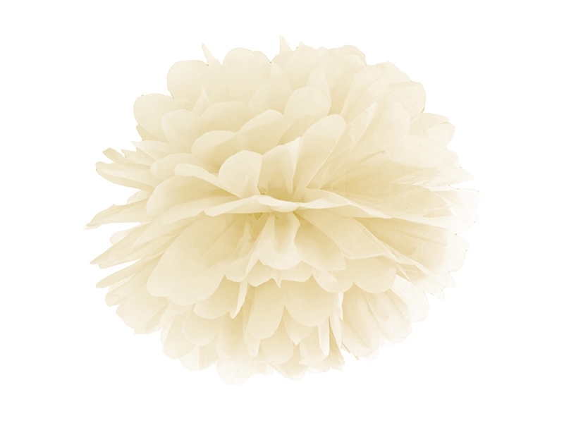 Pom Poms klein Creme