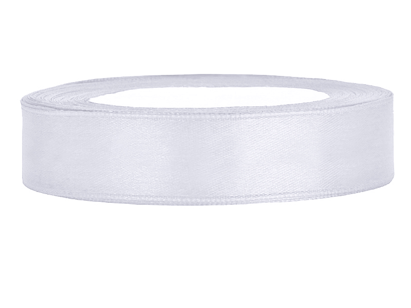 Satinband 12mm Weiß