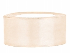 Satinband 25mm Creme